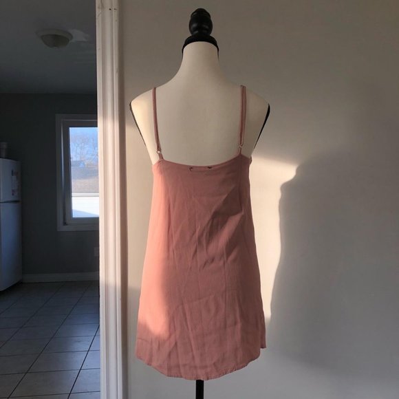 Pink slip-style mini dress - Picture 2 of 3